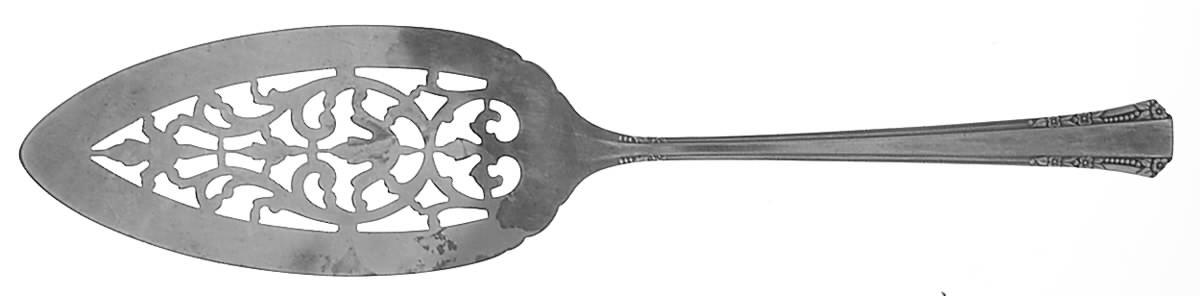Del Mar (Silverplate, 1939) Solid Pierced Pie Server by Oneida Silver-1