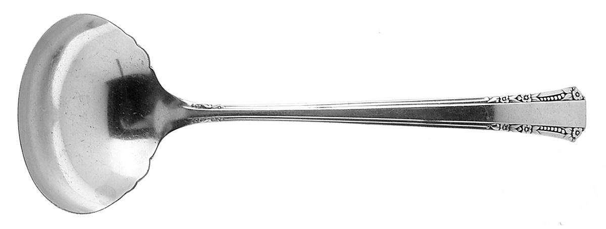 Del Mar (Silverplate, 1939) Solid Gravy Ladle by Oneida Silver-1