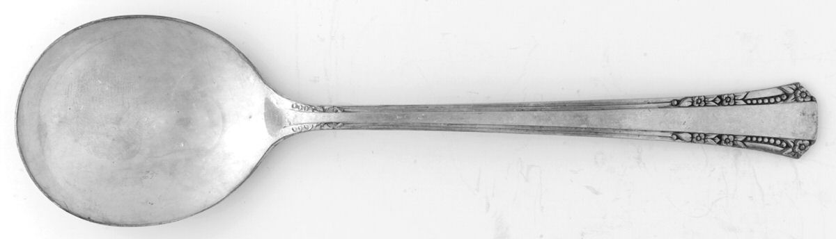 Del Mar (Silverplate, 1939) Round Bowl Soup Spoon (Gumbo) by Oneida Silver-1