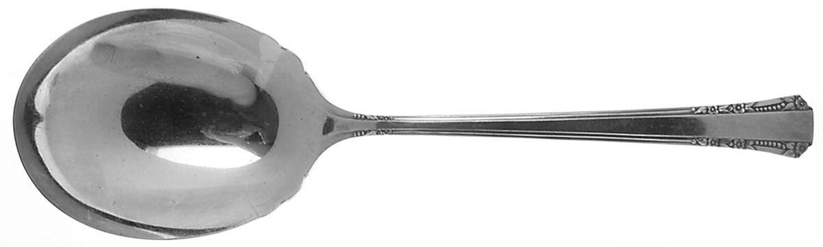 Del Mar (Silverplate, 1939) Solid Salad Serving Spoon by Oneida Silver-1