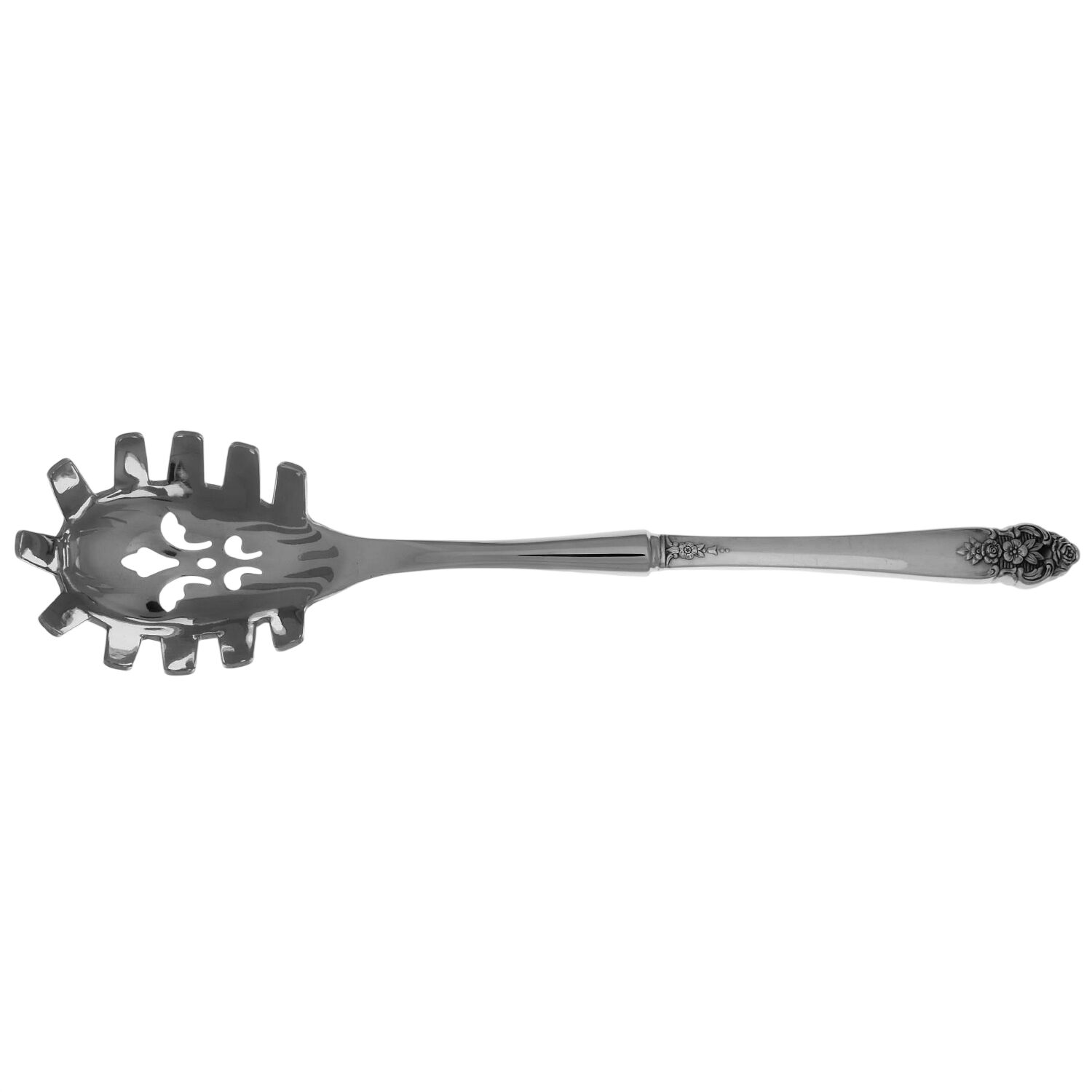 Distinction (Silverplate, 1951) Pasta Server with Stainless Bowl HC by Oneida Silver-1