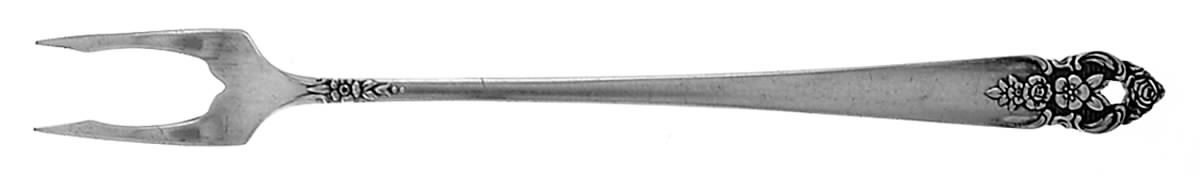 Distinction (Silverplate, 1951) Short Handle Pickle/Olive Fork by Oneida Silver-1