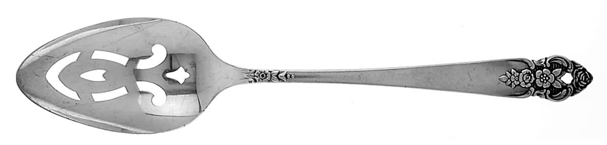 Distinction (Silverplate, 1951) Pierced Tablespoon (Serving Spoon) by Oneida Silver-1