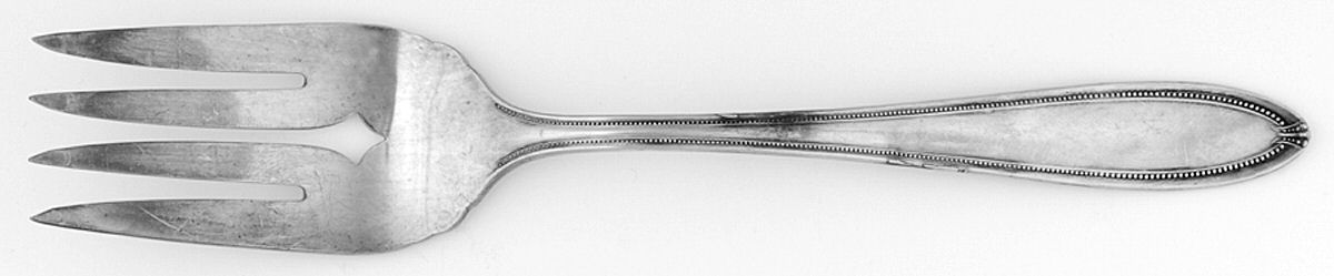 Dominion (Silverplate, 1915) Medium Solid Cold Meat Serving Fork by Oneida Silver-1