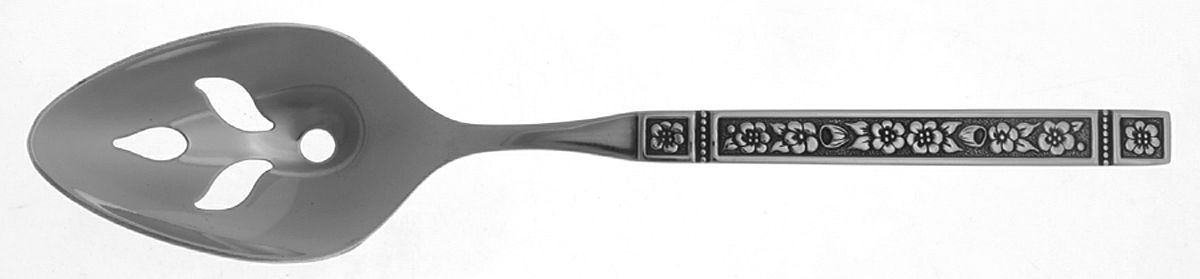 Dominica (Stainless) Pierced Tablespoon (Serving Spoon) by Oneida Silver-1