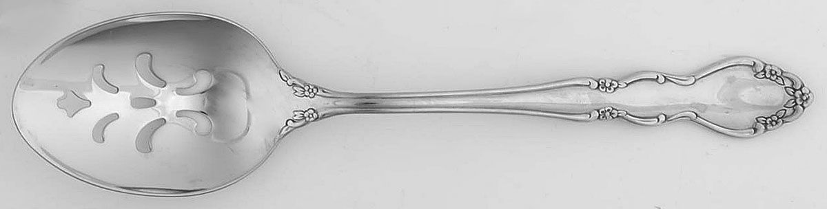 Dover (Stainless) Pierced Tablespoon (Serving Spoon) by Oneida Silver-1