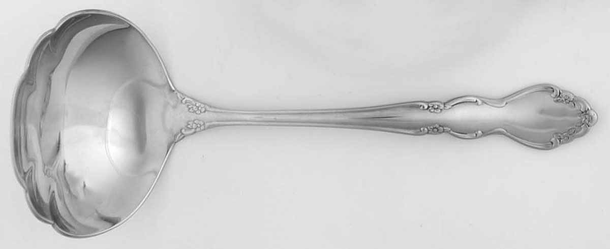 Dover (Stainless) Solid Gravy Ladle by Oneida Silver-1