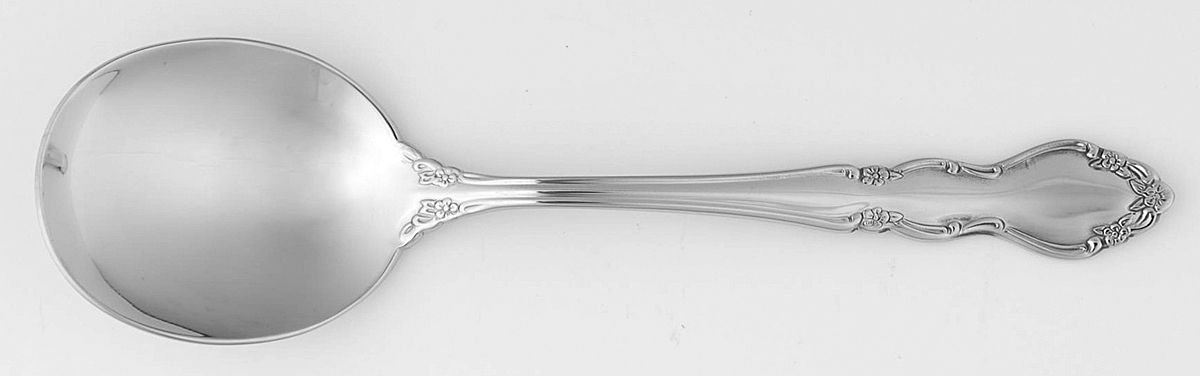 Dover (Stainless) Round Bowl Soup Spoon (Cream Soup) by Oneida Silver-1
