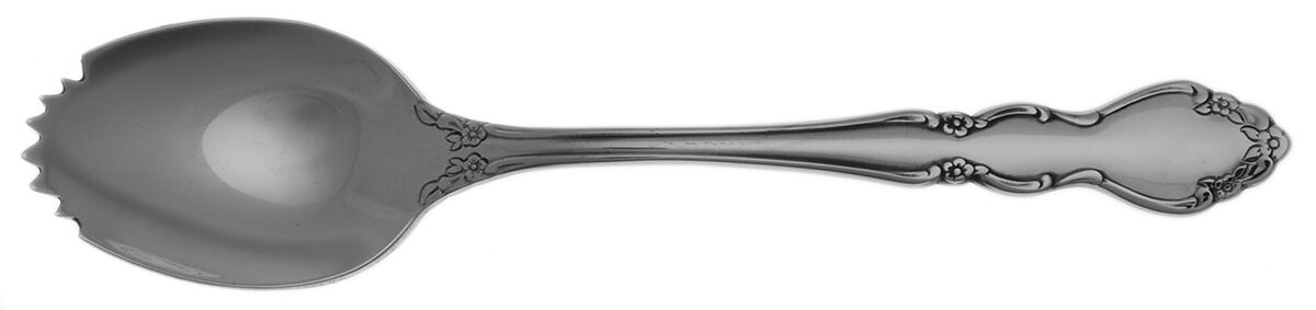 Dover (Stainless) Fruit/Orange Spoon Individual, Serrated Bowl HC by Oneida Silver-1