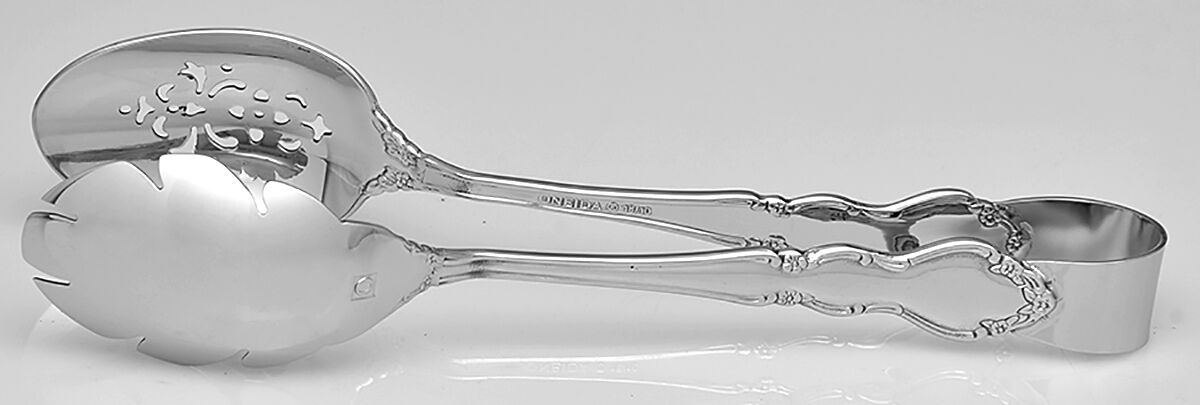 Dover (Stainless) Ice Serving Tongs Large HC by Oneida Silver-1