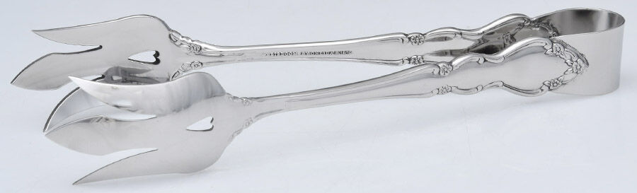 Dover (Stainless) Solid Lettuce Tongs by Oneida Silver-1