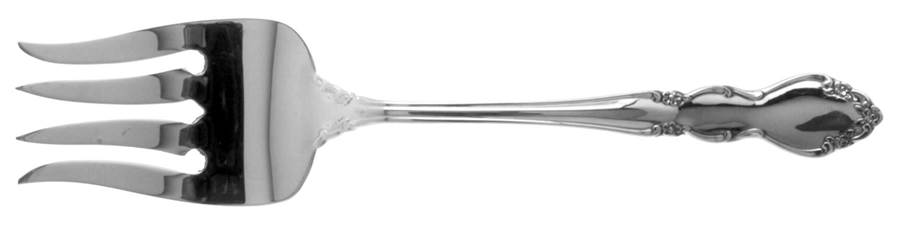 Dover (Stainless) Medium Solid Cold Meat Serving Fork by Oneida Silver-1