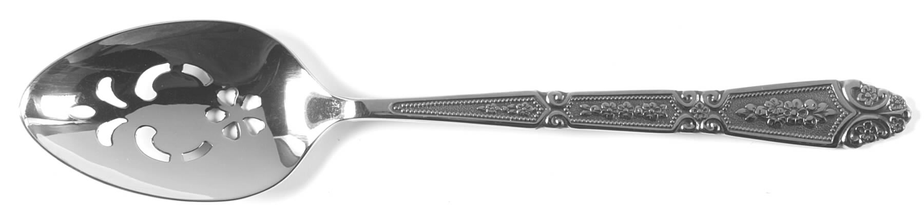 Dowry (Stainless) Pierced Tablespoon (Serving Spoon) by Oneida Silver-1