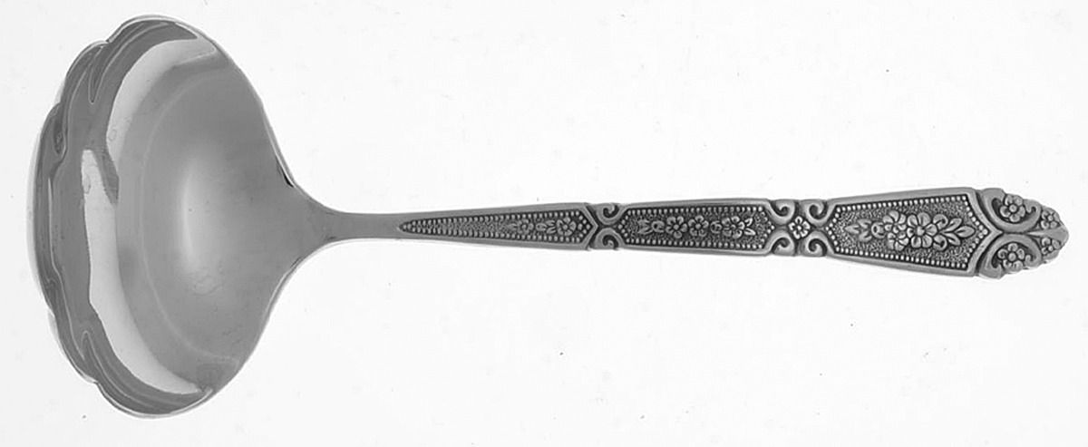 Dowry (Stainless) Solid Gravy Ladle by Oneida Silver-1