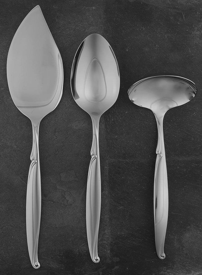 Driftwood (Stainless) 3 Piece Completer Set by Oneida Silver-1