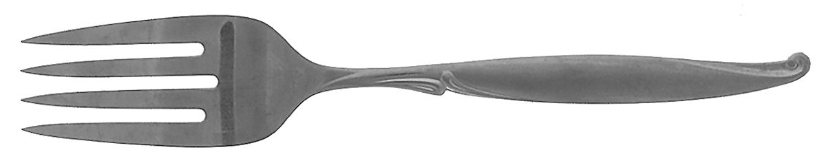 Driftwood (Stainless) Medium Solid Cold Meat Serving Fork by Oneida Silver-1