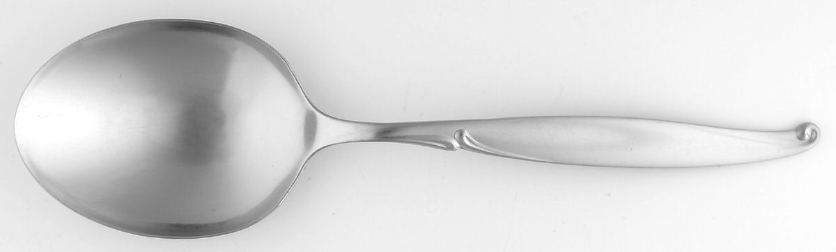 Driftwood (Stainless) Solid Smooth Casserole Spoon by Oneida Silver-1