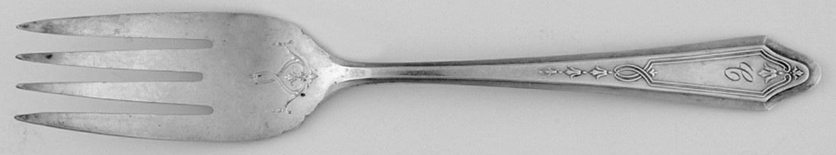 Duchess (Silverplate, 1923) Monogram Individual Salad Fork by Oneida Silver-1