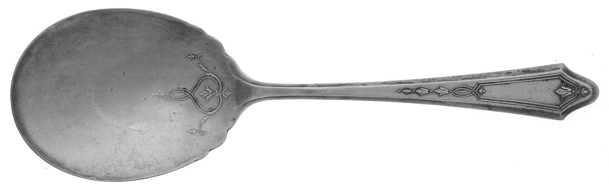 Duchess (Silverplate, 1923) Monogram Solid Smooth Casserole Spoon by Oneida Silver-1