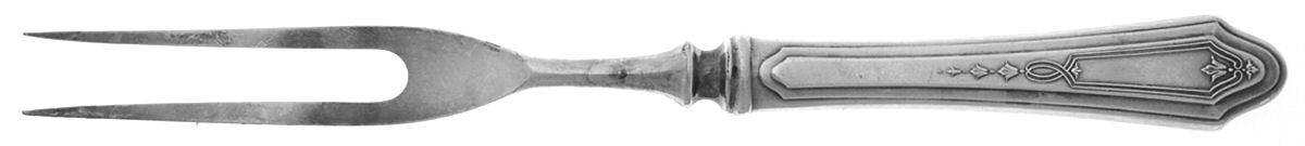 Duchess (Silverplate, 1923) Small Steak Carving Fork with Stainless Prongs by Oneida Silver-1