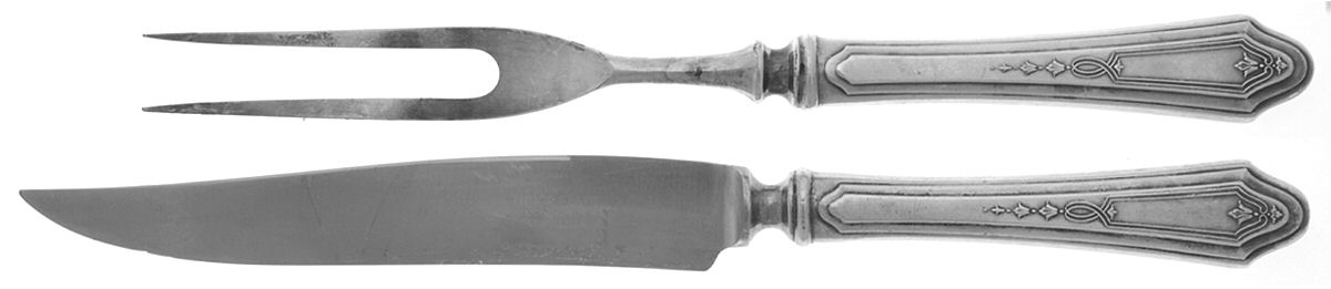 Duchess (Silverplate, 1923) Small Stainless Blade 2-Piece Steak Carving Set by Oneida Silver-1