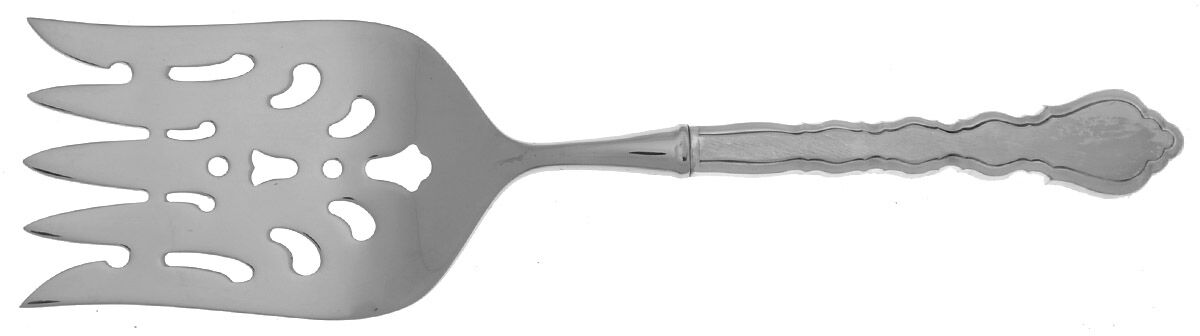 Duet (Silverplate, 1980) Fish Serving Fork with Stainless Tines HC by Oneida Silver-1