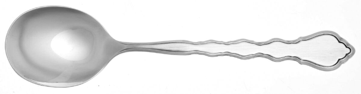 Duet (Silverplate, 1980) Round Bowl Soup Spoon (Cream Soup) HC by Oneida Silver-1