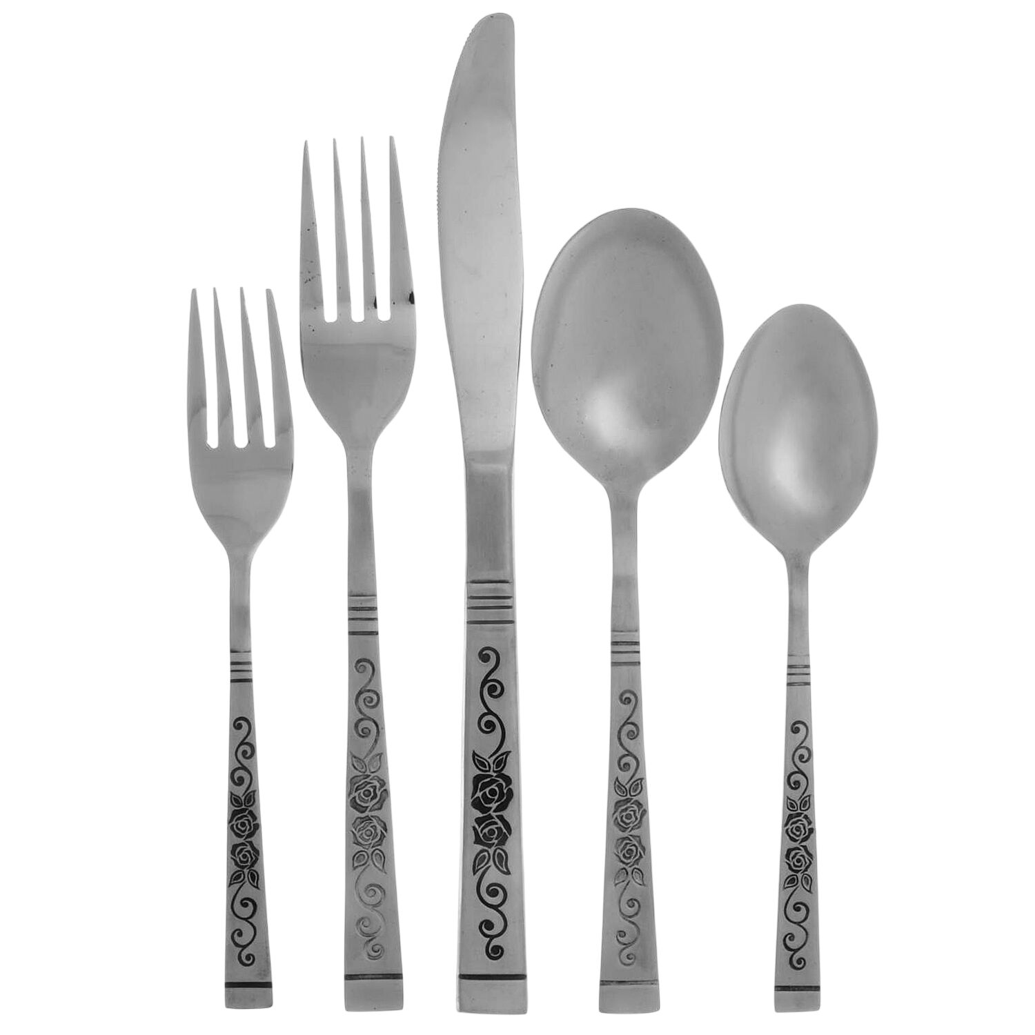 Duet (Stainless) 5 Piece Place Setting by Oneida Silver-1