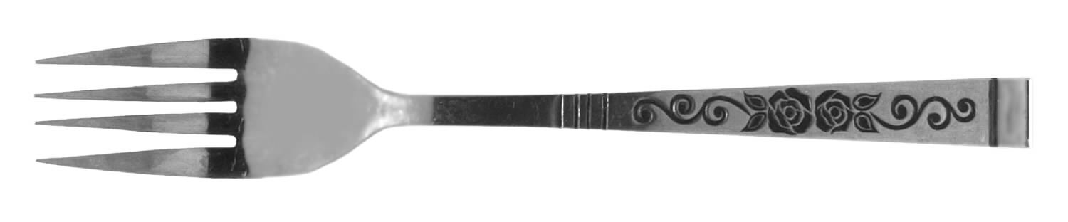 Duet (Stainless) Fork by Oneida Silver-1
