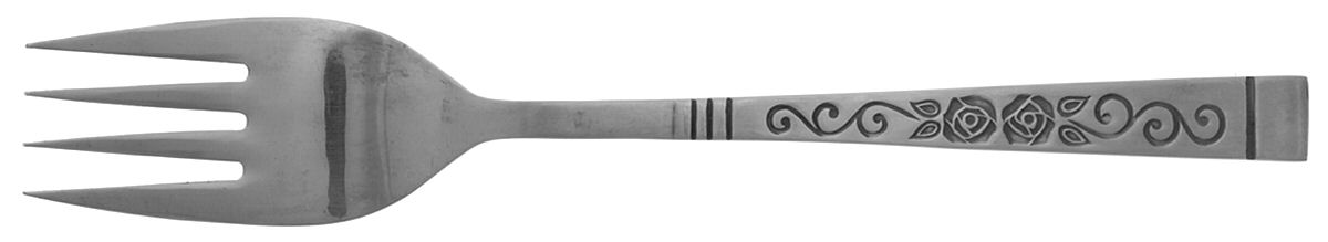 Duet (Stainless) Medium Solid Cold Meat Serving Fork by Oneida Silver-1