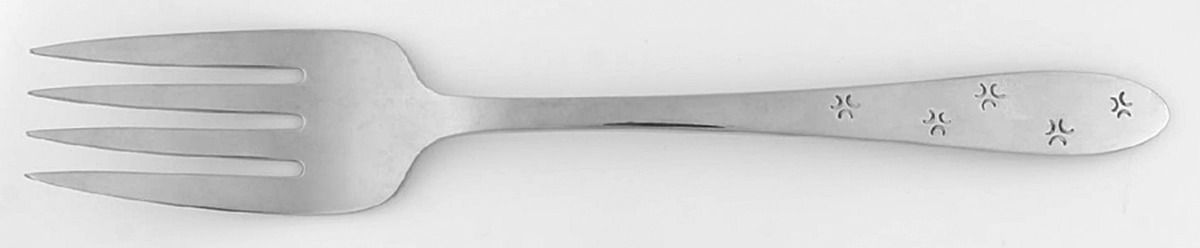 Duet2 (Stainless) Medium Solid Cold Meat Serving Fork by Oneida Silver-1