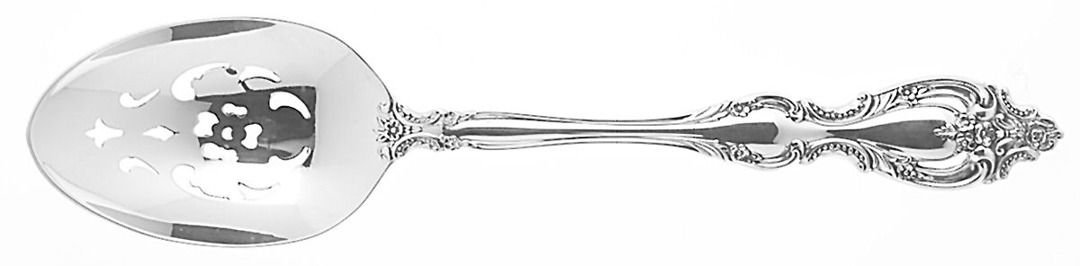 Du Maurier (Sterling, 1967) Pierced Tablespoon (Serving Spoon) by Oneida Silver-1