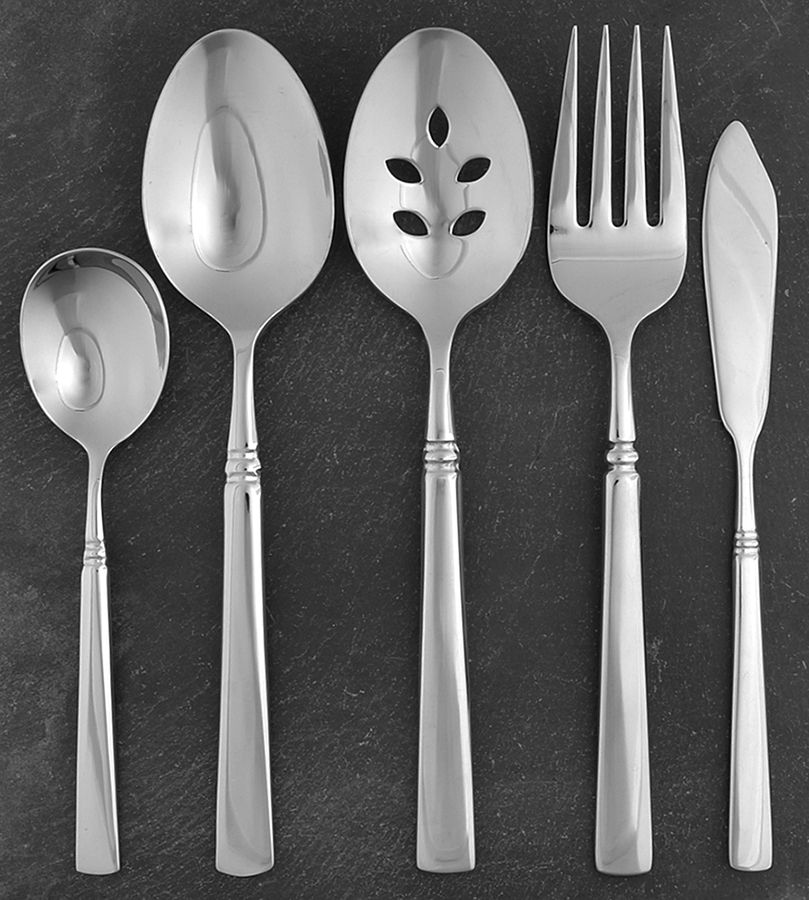 Easton (Stainless) 5 Piece Hostess Set by Oneida Silver-1