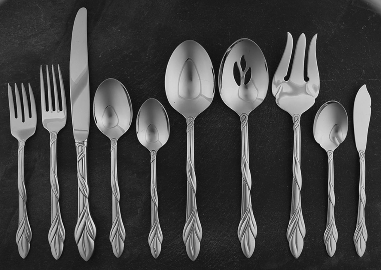 Eden (Stainless) 45 Piece Starter Set by Oneida Silver-1