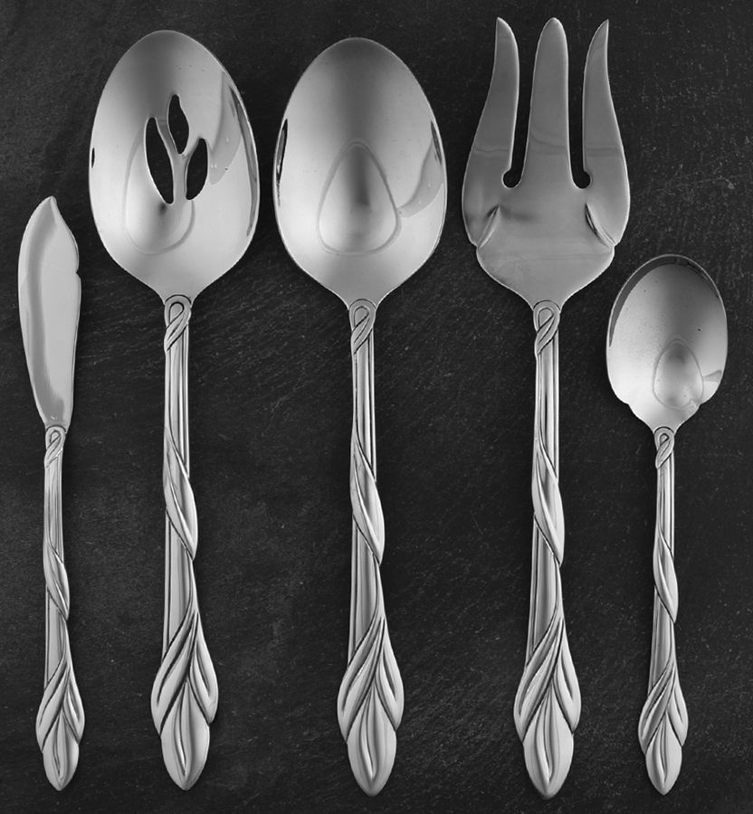 Eden (Stainless) 5 Piece Hostess Set by Oneida Silver-1