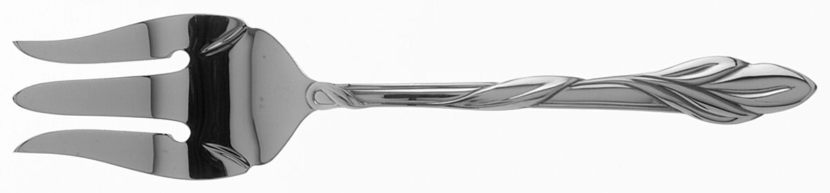 Eden (Stainless) Medium Solid Cold Meat Serving Fork by Oneida Silver-1