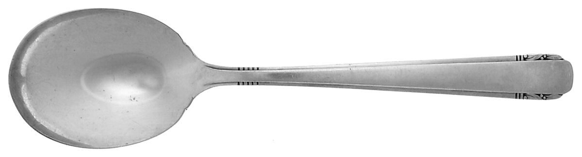 Elaine (Silverplate, 1926) Round Bowl Soup Spoon (Cream Soup) by Oneida Silver-1
