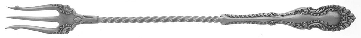 Elberon Long Handle Pickle/Olive Fork by Oneida Silver-1