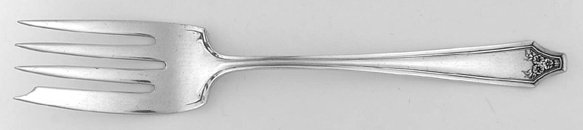 Elizabeth (Silverplate, 1918) Medium Solid Cold Meat Serving Fork by Oneida Silver-1