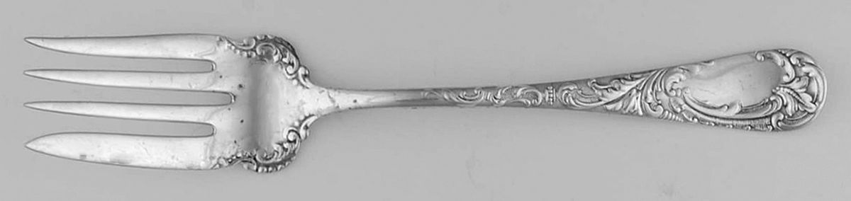 Elmore (Silverplate, 1905) Medium Solid Cold Meat Serving Fork by Oneida Silver-1