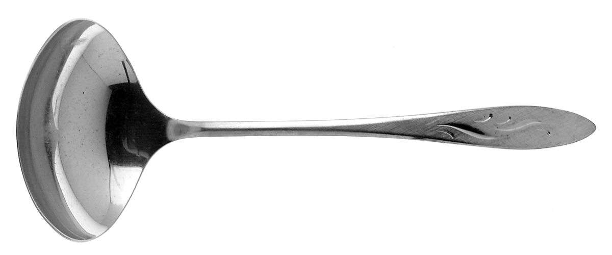 Ember Glow (Stainless, Burnished Handle) Solid Gravy Ladle by Oneida Silver-1