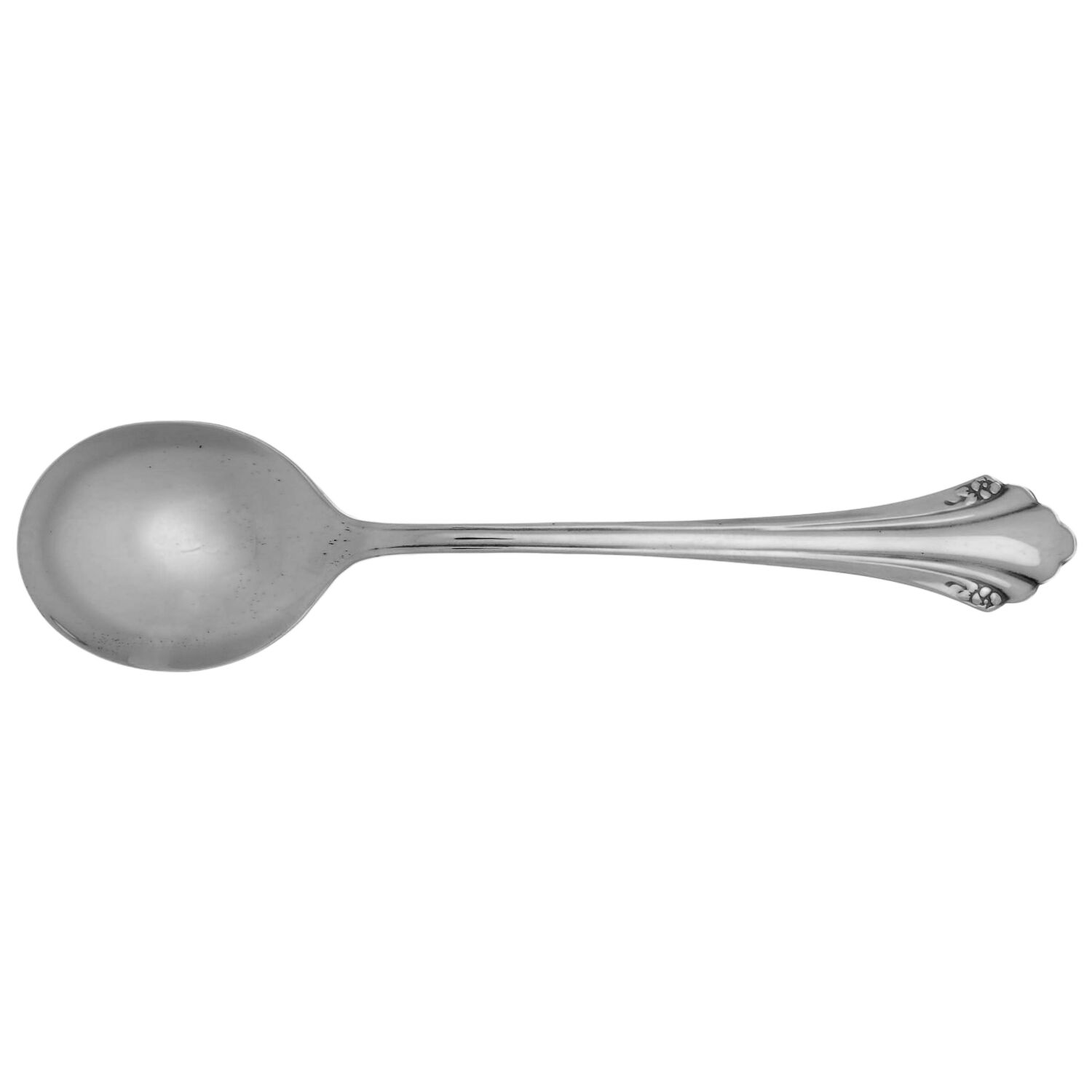 Enchantment (Silverplate, 1985) Round Bowl Soup Spoon (Cream Soup) HC by Oneida Silver-1