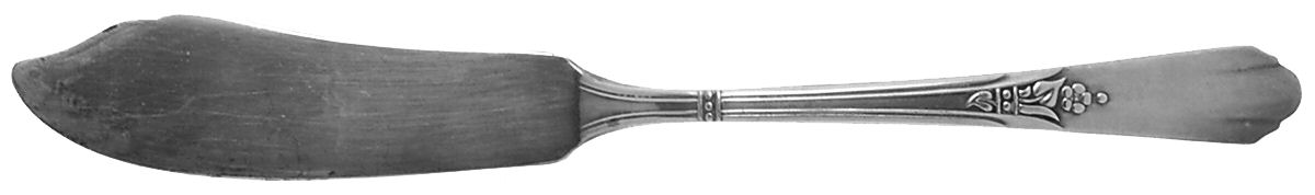 Encore (Silverplate, 1934) Flat Handle Master Butter Knife by Oneida Silver-1