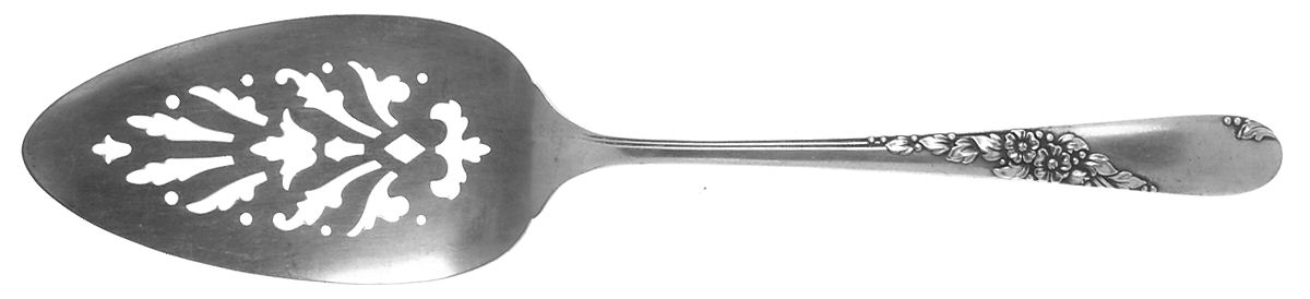 Endearable (Silverplate, 1954) Solid Pierced Pie Server by Oneida Silver-1