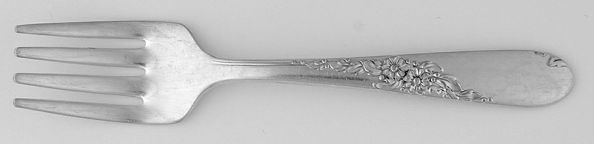 Endearable (Silverplate, 1954) Baby Fork by Oneida Silver-1