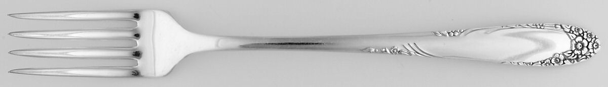 English Garden (Silverplate, 1949) Grille Fork (Viande) by Oneida Silver-1