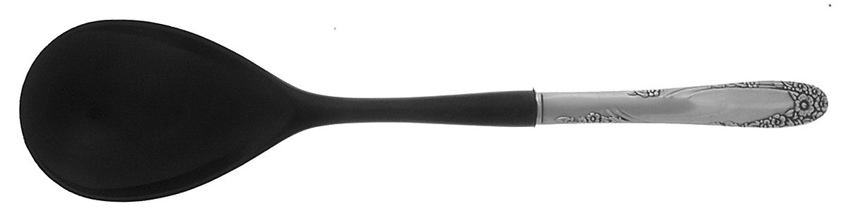 English Garden (Silverplate, 1949) Salad Serving Spoon with Plastic Bowl by Oneida Silver-1