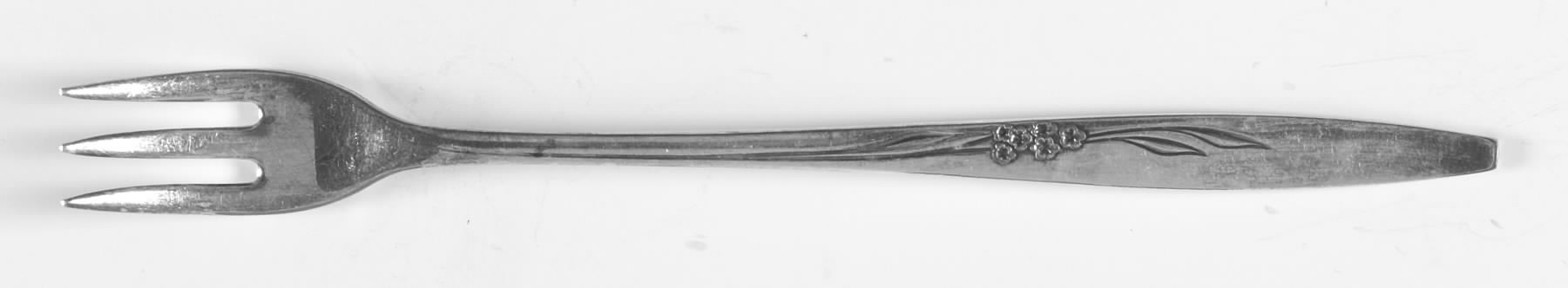 Enchantment-Gentle Rose (Silverplate, 1960) Cocktail/Seafood Fork by Oneida Silver-1