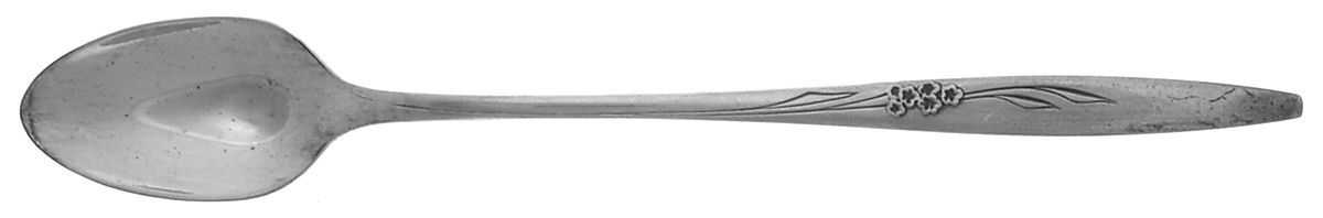 Enchantment-Gentle Rose (Silverplate, 1960) Iced Tea Spoon by Oneida Silver-1