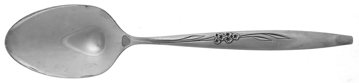 Enchantment-Gentle Rose (Silverplate, 1960) Tablespoon (Serving Spoon) by Oneida Silver-1